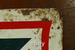 Vintage Northrup King Seed Sales Dealer Double Sided Advertising Metal Sign 22