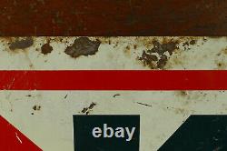 Vintage Northrup King Seed Sales Dealer Double Sided Advertising Metal Sign 22
