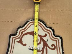 Vintage Optical Shop Glasses Sign Two Piece Rare Porcelain Double Sided