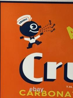 Vintage Orange Crush Soda Flange Sign Double Sided Ask For A Crush Crushy
