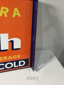 Vintage Orange Crush Soda Flange Sign Double Sided Ask For A Crush Crushy