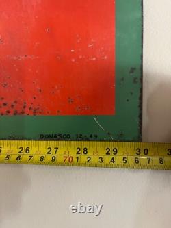 Vintage Original 1949 Wayne Feeds Double Sided Advertising Sign