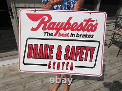 Vintage Original 1994 Raybestos Brake Safety Center Double Sided Sign