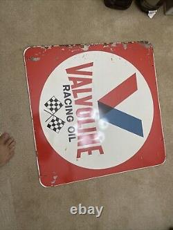 Vintage Original 30 Double Sided Valvoline Motor Oil Donasco Cov, KY Sign