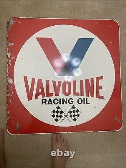 Vintage Original 30 Double Sided Valvoline Motor Oil Donasco Cov, KY Sign