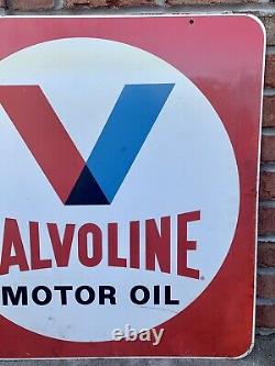 Vintage Original 30 Double Sided Valvoline Motor Oil Donasco Cov, KY Sign