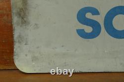 Vintage Original Mobil Motor Oils Sold Here Double Sided Metal Advertising Sign