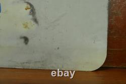 Vintage Original Mobil Motor Oils Sold Here Double Sided Metal Advertising Sign