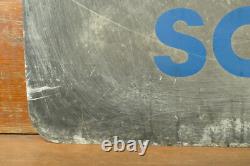 Vintage Original Mobil Motor Oils Sold Here Double Sided Metal Advertising Sign