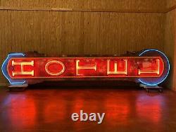 Vintage Original Neon Hotel Sign Double Sided 16'3High x 43 wide x 12 deep