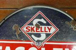 Vintage Original SKELLY TAGOLENE Motor Oil Porcelain Double Sided Sign 30 Vintage Original SKELLY TAGOLENE Motor Oil Porcelain Double Sided Sign 30