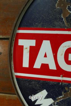 Vintage Original SKELLY TAGOLENE Motor Oil Porcelain Double Sided Sign 30 Vintage Original SKELLY TAGOLENE Motor Oil Porcelain Double Sided Sign 30