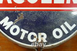 Vintage Original SKELLY TAGOLENE Motor Oil Porcelain Double Sided Sign 30