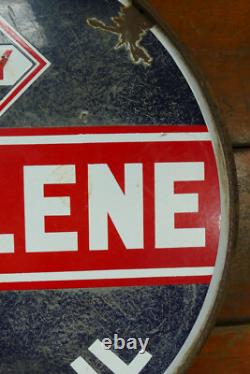 Vintage Original SKELLY TAGOLENE Motor Oil Porcelain Double Sided Sign 30