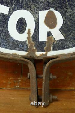 Vintage Original SKELLY TAGOLENE Motor Oil Porcelain Double Sided Sign 30