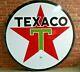 Vintage Original Texaco Double-sided 6 Ft. Porcelain Gas Station Sign Very Good