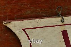 Vintage Original VACANCY Hand Painted Wood Hotel Lodge Double Sided Sign 32