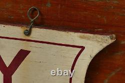 Vintage Original VACANCY Hand Painted Wood Hotel Lodge Double Sided Sign 32
