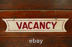 Vintage Original VACANCY Hand Painted Wood Hotel Lodge Double Sided Sign 32