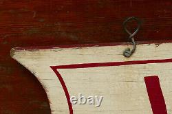 Vintage Original VACANCY Hand Painted Wood Hotel Lodge Double Sided Sign 32
