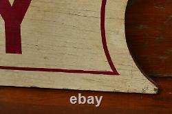 Vintage Original VACANCY Hand Painted Wood Hotel Lodge Double Sided Sign 32