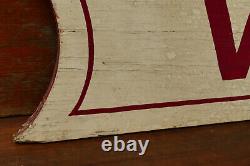 Vintage Original VACANCY Hand Painted Wood Hotel Lodge Double Sided Sign 32