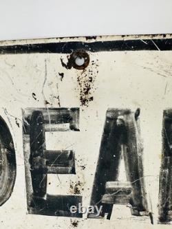 Vintage Painted Dead End Sign Double Sided 20 Mph 14x18