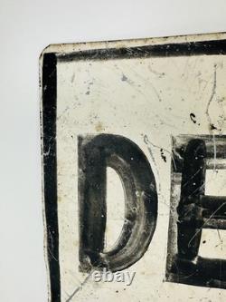 Vintage Painted Dead End Sign Double Sided 20 Mph 14x18