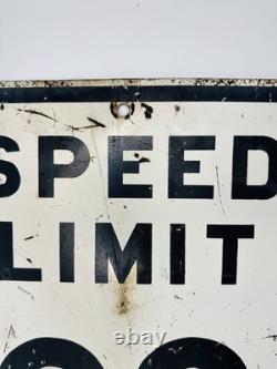 Vintage Painted Dead End Sign Double Sided 20 Mph 14x18