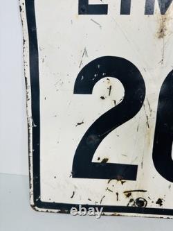 Vintage Painted Dead End Sign Double Sided 20 Mph 14x18