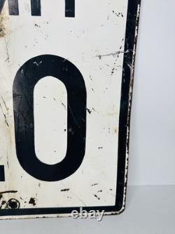 Vintage Painted Dead End Sign Double Sided 20 Mph 14x18