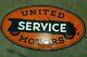 Vintage Porcelain Sign Original United Motors Service Double Sided 36