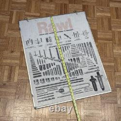 Vintage RAWL Products Drills & Fasteners Double-Sided Sign