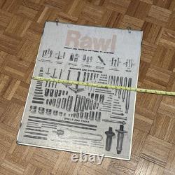 Vintage RAWL Products Drills & Fasteners Double-Sided Sign
