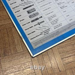 Vintage RAWL Products Drills & Fasteners Double-Sided Sign