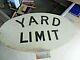 Vintage Railroad Yard Limit Sign 3/8 Thick Aluminum Sign 36 X 22 Double Sided