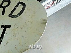 Vintage Railroad Yard Limit Sign 3/8 Thick Aluminum Sign 36 X 22 Double Sided