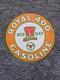 Vintage Red Hat Royal 400 Gasoline Double-sided Porcelain Gas Station Sign 24