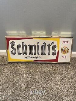 Vintage Schmidt's Light Up Bar Sign Double Sided