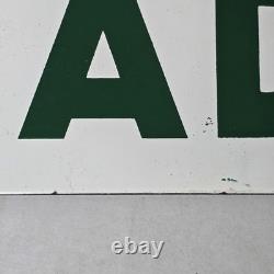 Vintage Sinclair Ladies Restroom Sign Porcelain Double Sided Sps Lr-2 15x4