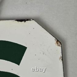 Vintage Sinclair Ladies Restroom Sign Porcelain Double Sided Sps Lr-2 15x4