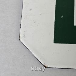 Vintage Sinclair Ladies Restroom Sign Porcelain Double Sided Sps Lr-2 15x4