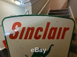 Vintage Sinclair porcelain sign 42 X 60 Double Sided