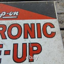 Vintage Snap-on Electronic Tune-up Service Sign Stout Sign Company Double-sided