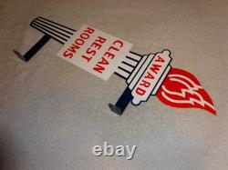 Vintage Standard Gasoline Torch Clean Restroom Huge 2' Metal Award Bathroom Sign