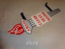 Vintage Standard Gasoline Torch Clean Restroom Huge 2' Metal Award Bathroom Sign
