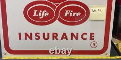 Vintage State Farm Insurance Metal Sign Old Logo 23.5 x 22 Double Sided