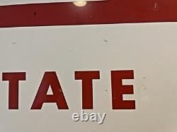 Vintage State Farm Insurance Metal Sign Old Logo 23.5 x 22 Double Sided