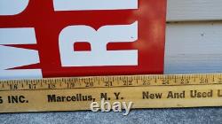 Vintage State of NY Registered Motor Vehicle Retail Dealer 2 Sided Sign Gas Oil
