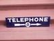 Vintage Telephone Arrow Double Sided Porcelain Sign